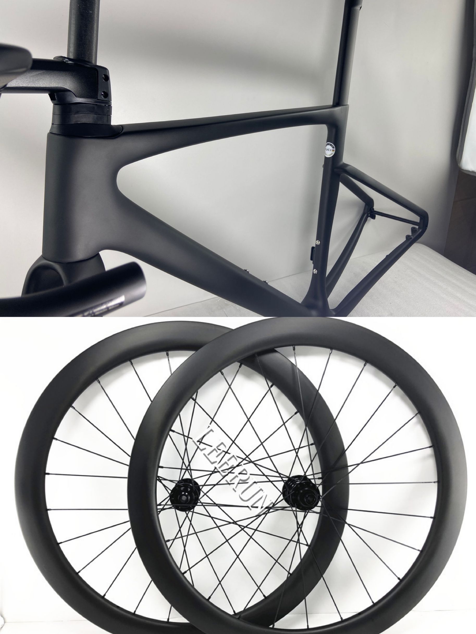 

2022 Newest design carbon frameset Bicycle aerodynamics frames ultra light full road bike frame with BSA, Customize