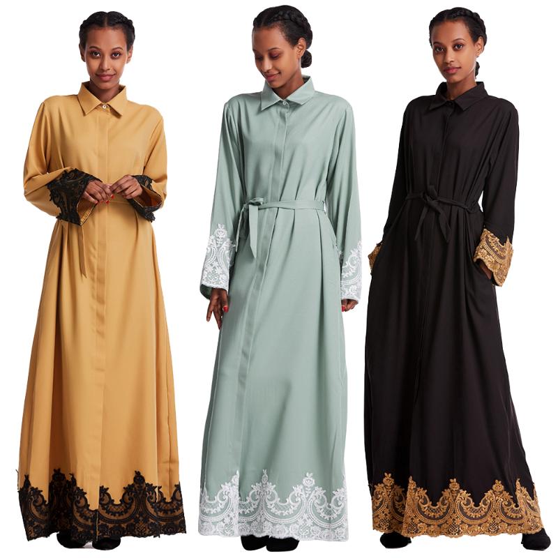 Ethnic Clothing Ramadan Abaya Muslim Women Dress Lace Embroidery Maxi Long Gown Party Jilbab Caftan Turkish Kaftan Dubai UAE Islamic Clothin
Ethnic Clothing Ramadan Abaya Muslim Women Dress Lace Embroidery Maxi Long Gown Party Jilbab Caftan Turkish Kaftan Dubai UAE Islamic Clothin