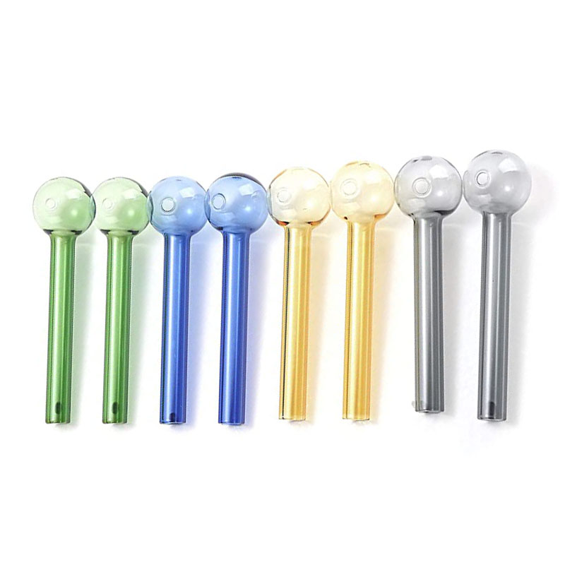 Oil Burner Glass Pipes 3.9 inch Thick Glass Tube Hand Hold Smoking Pipe Tobacco Bubble Nail Tips Transparent Green Pink Yellow Blue colors for Smokers Wholesale
Oil Burner Glass Pipes 3.9 inch Thick Glass Tube Hand Hold Smoking Pipe Tobacco Bubble Nail Tips Transparent Green Pink Yellow Blue colors for Smokers Wholesale