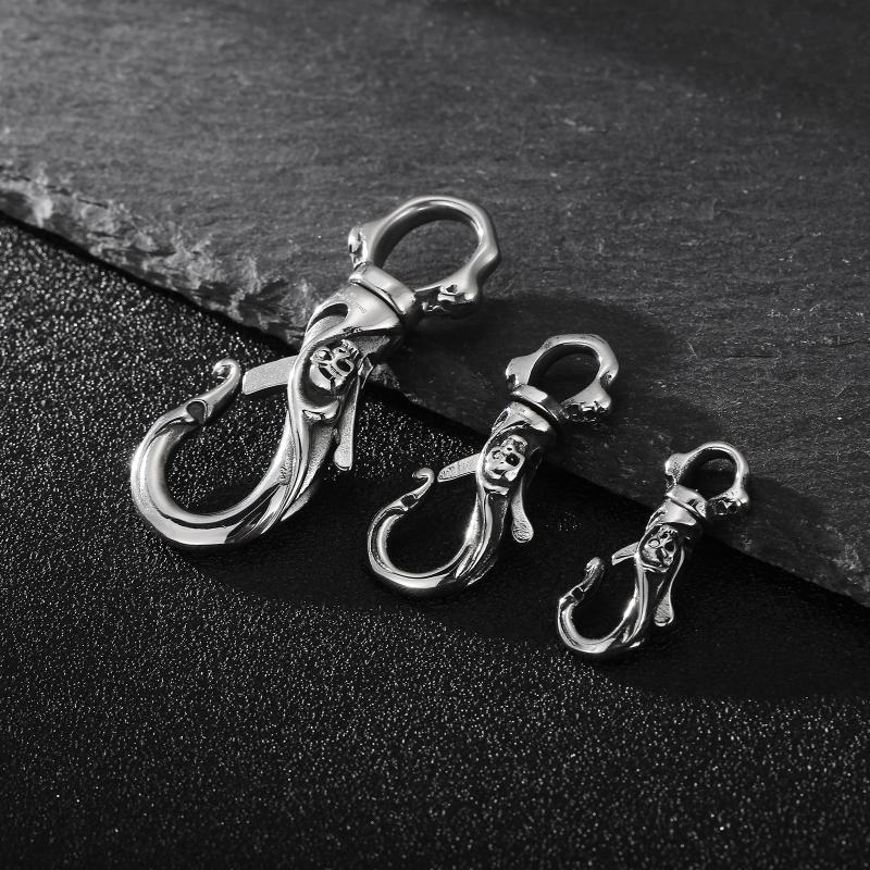 Keychains Stainless Steel Punk Skull Carabiner Keychain Mens DIY Lobster Clasp Making Clips Key HookKeychains
Keychains Stainless Steel Punk Skull Carabiner Keychain Mens DIY Lobster Clasp Making Clips Key HookKeychains