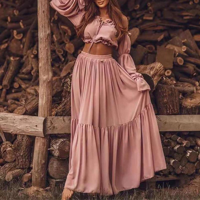 Work Dresses Sexy Off Shoulder Ruffle Tops & Slit Long Skirts Suit Women Elegant Solid Two Piece Set Ladies 2022 Autumn Sleeve OutfitsWo, 04 lotus pink
Work Dresses Sexy Off Shoulder Ruffle Tops & Slit Long Skirts Suit Women Elegant Solid Two Piece Set Ladies 2022 Autumn Sleeve OutfitsWo, 04 lotus pink