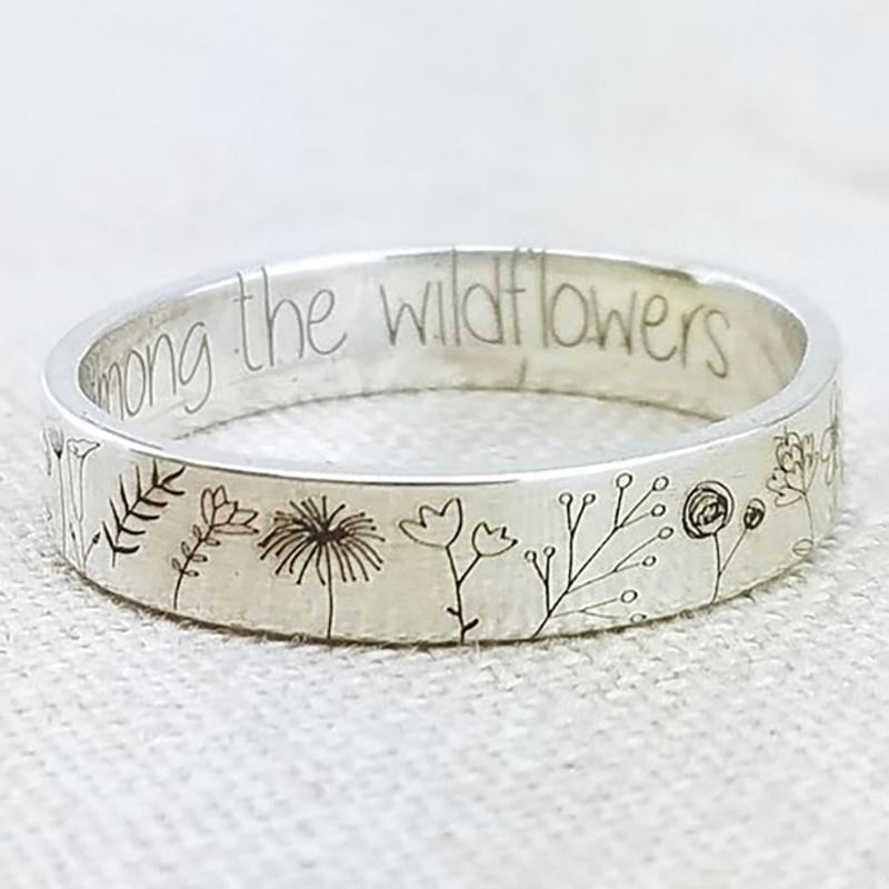Wedding Rings Bohemian Style Lettering You Belong Among The Wildflowers Garden Flower Dandelion Men And Women Temperament Ring WholesaleWedd
Wedding Rings Bohemian Style Lettering You Belong Among The Wildflowers Garden Flower Dandelion Men And Women Temperament Ring WholesaleWedd