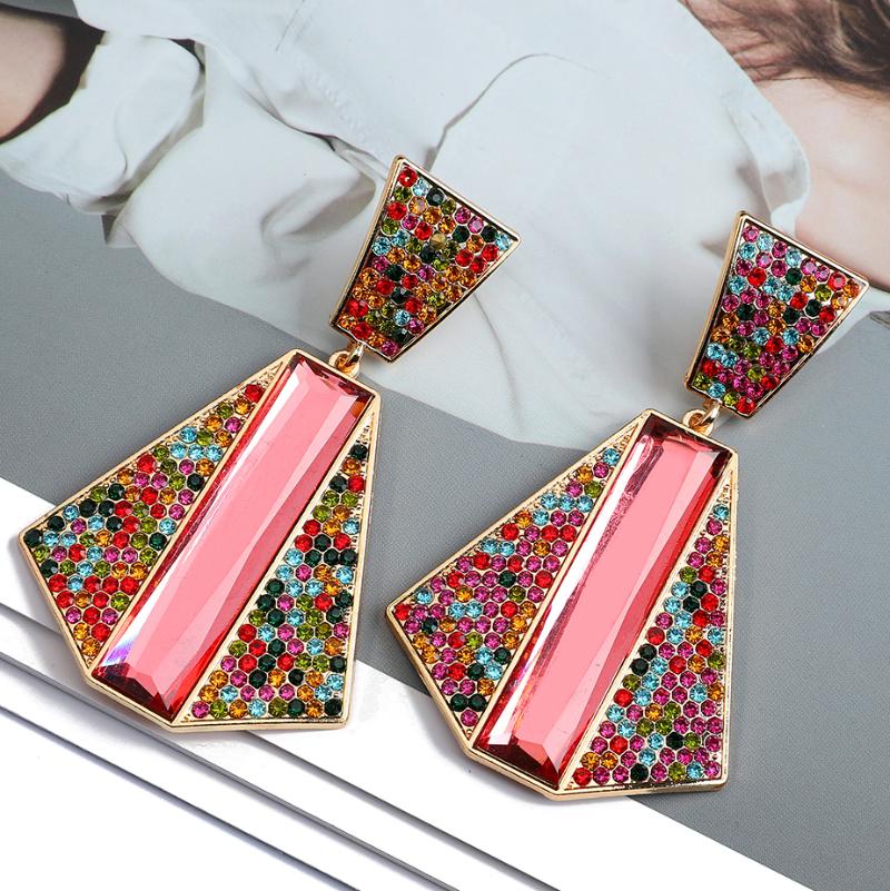 Dangle & Chandelier Creative Design Luxury Pendant Jewelry Accessories For Women Fashion Brand Colorful Crystal Glass Retro Hanging Drop Ear
Dangle & Chandelier Creative Design Luxury Pendant Jewelry Accessories For Women Fashion Brand Colorful Crystal Glass Retro Hanging Drop Ear