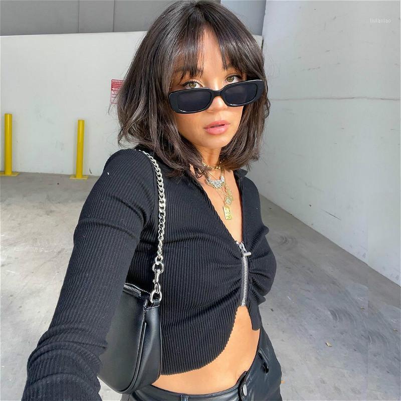 Women' Blouses & Shirts 2022 Autumn Rib Knit Zipper Blouse Shirt Women Solid Color Long Sleeve V Neck Crop Tops Sexy Vintage Casual Knitwea, Black
Women' Blouses & Shirts 2022 Autumn Rib Knit Zipper Blouse Shirt Women Solid Color Long Sleeve V Neck Crop Tops Sexy Vintage Casual Knitwea, Black