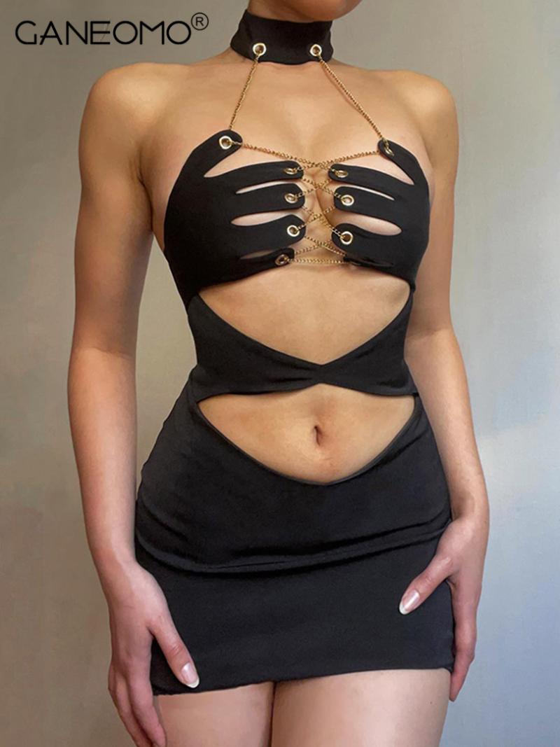 Casual Dresses Chain Lace Up Cut Out Mini Dress Women 2022 Summer Hollow Bodycon Sexy Party Club Backless Festival Clothing Y2K ClothesCasua, Black
Casual Dresses Chain Lace Up Cut Out Mini Dress Women 2022 Summer Hollow Bodycon Sexy Party Club Backless Festival Clothing Y2K ClothesCasua, Black