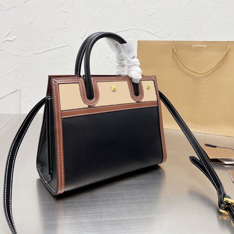 Tote Bag Vintage Check Handbag Shoulder Shopping Bags Two-Tone Leather Top Handle Adjustable Detchable Strap High Quality Open Handbags
Tote Bag Vintage Check Handbag Shoulder Shopping Bags Two-Tone Leather Top Handle Adjustable Detchable Strap High Quality Open Handbags