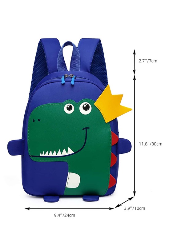 Boys Cartoon Dinosaur Appliques Backpack SHE