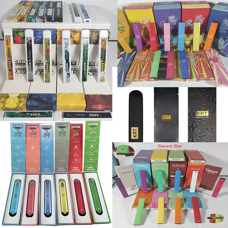 CAKE Sauce Baked Bar COOKIES RUNTZ Muha Meds KRT Disposable Vape Empty Pods Pen E Cigarette 1.0ML Vaporizer Pod Carts Kits Rechargeable With Packaging u
CAKE Sauce Baked Bar COOKIES RUNTZ Muha Meds KRT Disposable Vape Empty Pods Pen E Cigarette 1.0ML Vaporizer Pod Carts Kits Rechargeable With Packaging u