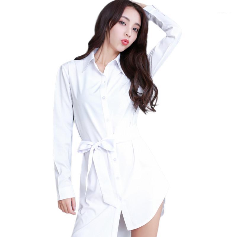 Women' Blouses & Shirts 2022 Summer Women White V-Neck Turn-Down Collar Irregular Solid Long Office Lady Elegant Outwear Coat Tops
Women' Blouses & Shirts 2022 Summer Women White V-Neck Turn-Down Collar Irregular Solid Long Office Lady Elegant Outwear Coat Tops