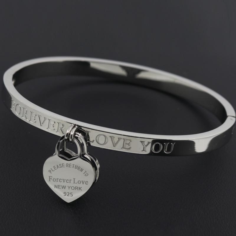 Bangle Classic Stainless Steel Gold Colour Bracelets & Bangles Wholesale Jewelry Fine Double Peach Heart Love FemaleBangle
Bangle Classic Stainless Steel Gold Colour Bracelets & Bangles Wholesale Jewelry Fine Double Peach Heart Love FemaleBangle