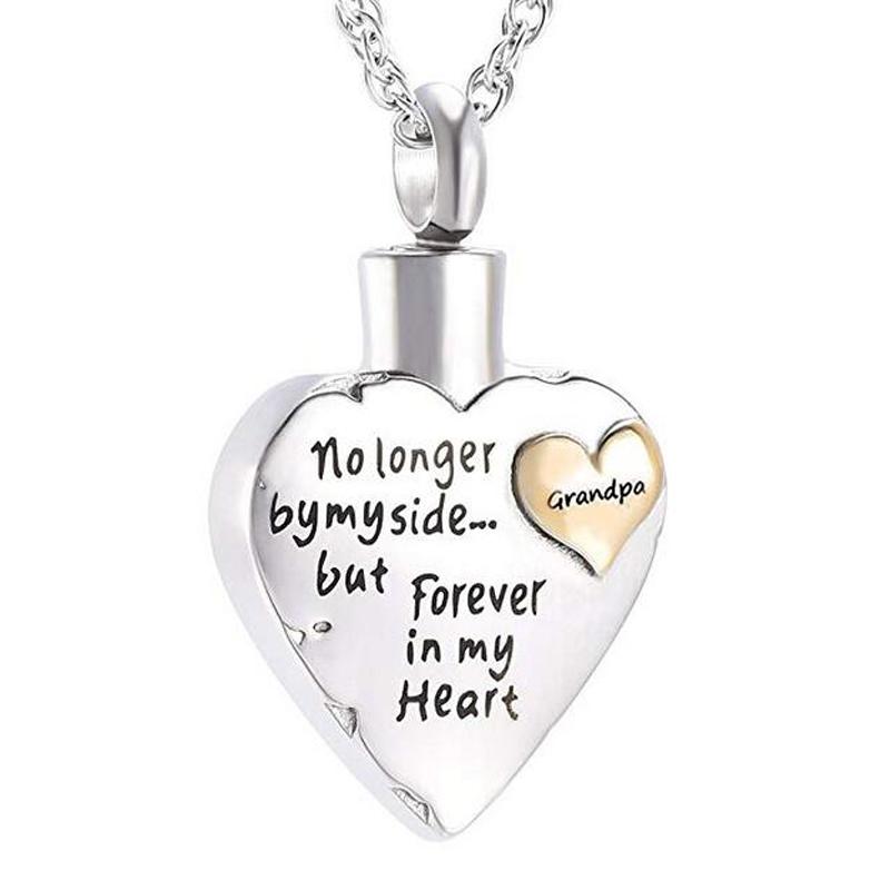 Pendant Necklaces Stainless Steel Heart Urn Ashes Necklace No Longer By My Side Forever In Cremation Jewelry Keepsake NecklacePendant
Pendant Necklaces Stainless Steel Heart Urn Ashes Necklace No Longer By My Side Forever In Cremation Jewelry Keepsake NecklacePendant