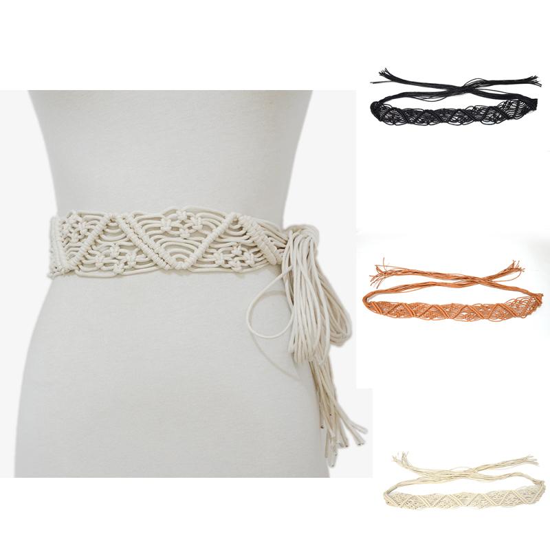 Belts Luxure Brand 2022 Solid Color Female 6cm Wide Wax String Girdle Hand-Women Waist Rope Ladies Belt Bg-1532Belts, White
Belts Luxure Brand 2022 Solid Color Female 6cm Wide Wax String Girdle Hand-Women Waist Rope Ladies Belt Bg-1532Belts, White