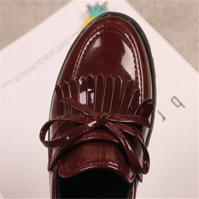 Fashion Kids Girls Casual Sneakers Children Leather Shoes Toddler Baby Loafers Flats Tassel bow Princess Dress Shoes 21-35