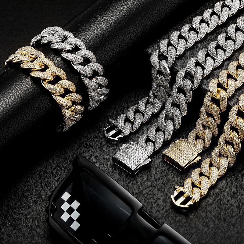 Chains Hip Hop Bling Out 3A CZ Stone Paved 18mm Big Solid Round Cuban Miami Link Chain Necklace For Men Rapper Jewelry GiftChains ChainsChai
Chains Hip Hop Bling Out 3A CZ Stone Paved 18mm Big Solid Round Cuban Miami Link Chain Necklace For Men Rapper Jewelry GiftChains ChainsChai
