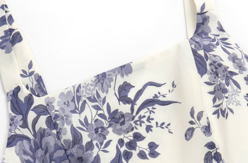 Vintage Blue Purple Flower Plaid Print Women Dress Bandage Tie Bow Strap Sleeveless Mini Dress Sexy Beach Holiday Robe 220511