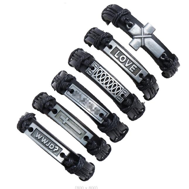 fashion Alloy cross love letter Series Men woman cowhide Bracelet DIY Beaded Strands Combination suit Bracelet 6styles/1set
fashion Alloy cross love letter Series Men woman cowhide Bracelet DIY Beaded Strands Combination suit Bracelet 6styles/1set
