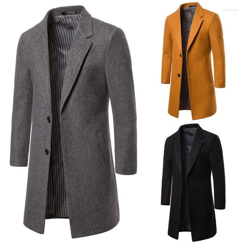 Men's Wool & Blends Men Clothing 2022 Autumn Winter European American Woolen Coat Mid-length Windbreaker Jacket Viol22, Black
Men's Wool & Blends Men Clothing 2022 Autumn Winter European American Woolen Coat Mid-length Windbreaker Jacket Viol22, Black