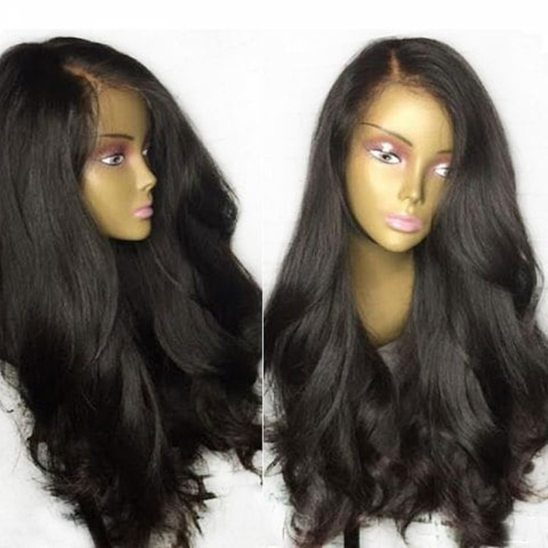 150 Density Lace Front Human Hair Wigs Brazilian Virgin remy Frontal wavy 360 Wig For Black Women