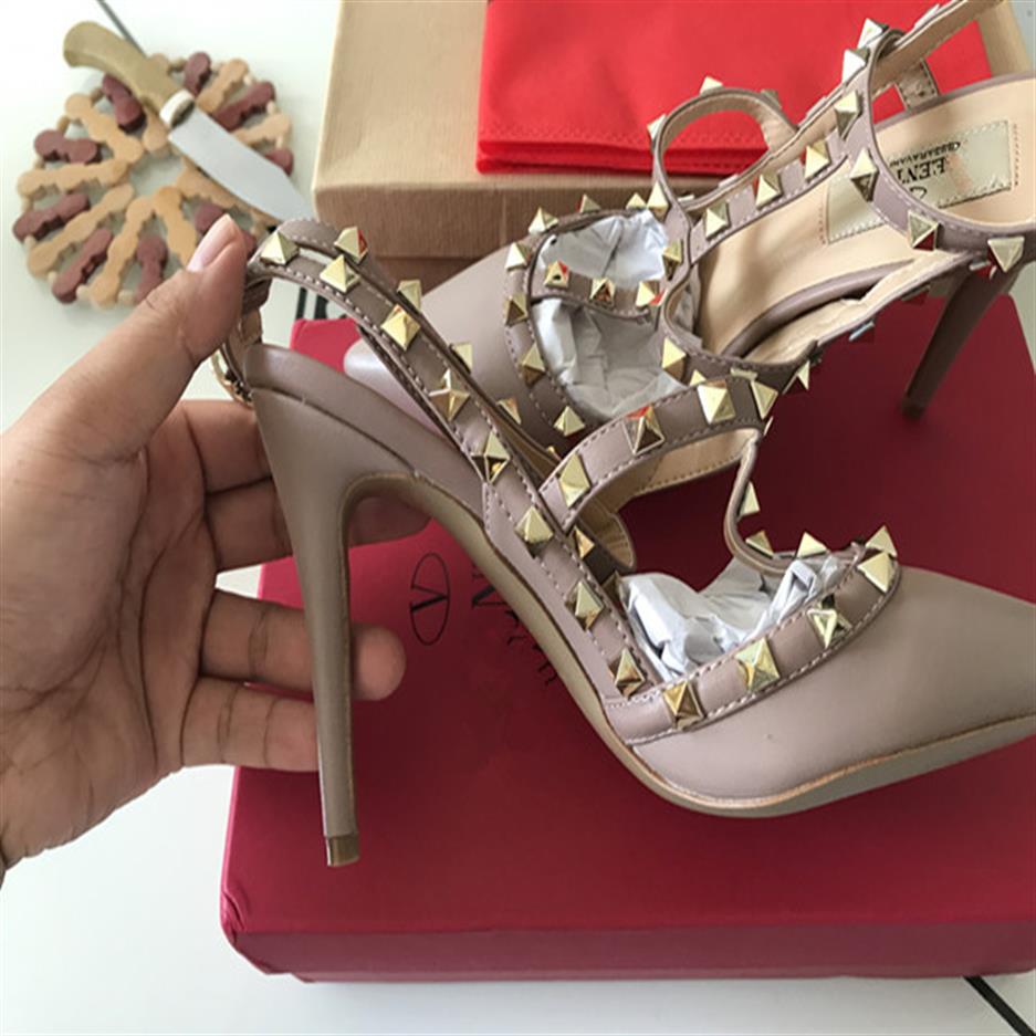Designer Pointed Toe 2-3 Strap with Studs high heels Patent Leather rivets Sandals Women Studded Strappy Dress Shoes valentine Sho3099, As shown
Designer Pointed Toe 2-3 Strap with Studs high heels Patent Leather rivets Sandals Women Studded Strappy Dress Shoes valentine Sho3099, As shown
