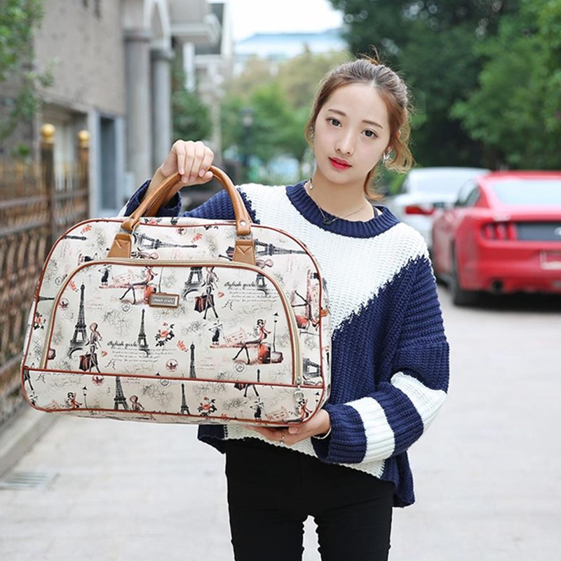 High Capacity Travel Tote Bag Woman Weekend Overnight Short Excursion Clothes Cosmetic Duffle Organizer Luggage Pouch Supplies 220509
