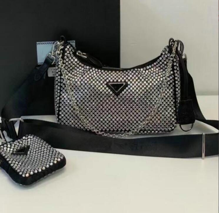 Women Designers 2pcs/set Diamond Luxurys Shoulder Bag High fashion Leather Classic Brand Underarm Hobo Bags Fashion Lady Wallet Purses, Black
Women Designers 2pcs/set Diamond Luxurys Shoulder Bag High fashion Leather Classic Brand Underarm Hobo Bags Fashion Lady Wallet Purses, Black