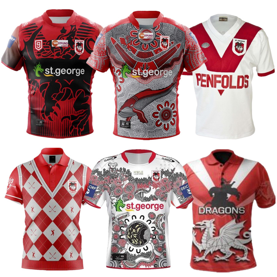 2021 2022 St. George ILLAWARRA DRAGONS Rugby Jerseys Commemorative Indigenous League Shirts sport pants shorts Nrl Football shirts S-5XL
2021 2022 St. George ILLAWARRA DRAGONS Rugby Jerseys Commemorative Indigenous League Shirts sport pants shorts Nrl Football shirts S-5XL