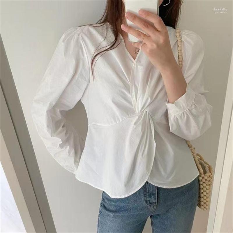 Women' Blouses & Shirts Alien V-Neck Slim Full Sleeves Cross Korean 2022 Elegant Fashion Loose Autumn Office Lady Women Tops Chee22, White
Women' Blouses & Shirts Alien V-Neck Slim Full Sleeves Cross Korean 2022 Elegant Fashion Loose Autumn Office Lady Women Tops Chee22, White