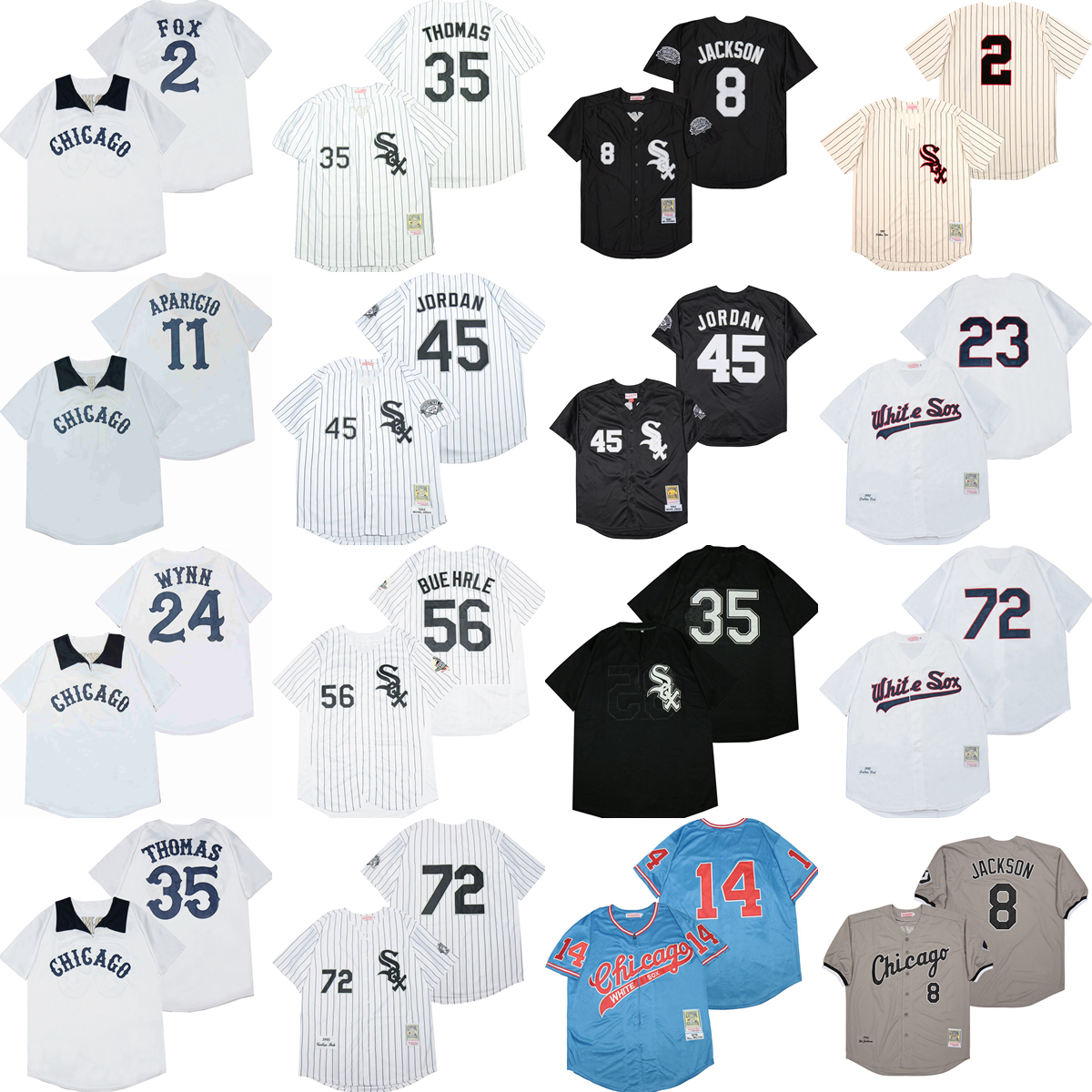 1959 1969 1972 Throwback Baseball 35 Frank Thomas Jersey Vintage 72 Carlton Fisk 56 Mark Buehrle 8 Bo Jackson 14 Paul Konerko 2 Nellie Fox 11 Luis Aparicio 24 Early Wynn, White
1959 1969 1972 Throwback Baseball 35 Frank Thomas Jersey Vintage 72 Carlton Fisk 56 Mark Buehrle 8 Bo Jackson 14 Paul Konerko 2 Nellie Fox 11 Luis Aparicio 24 Early Wynn, White