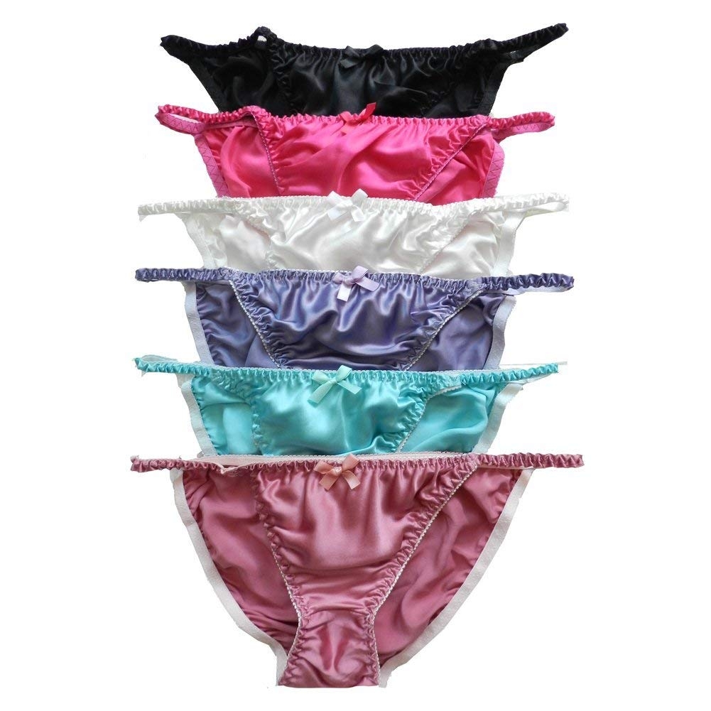 Yavorrs 6pcs New style 100% Silk Women's String Bikini Panties Underwear, Multi
Yavorrs 6pcs New style 100% Silk Women's String Bikini Panties Underwear, Multi