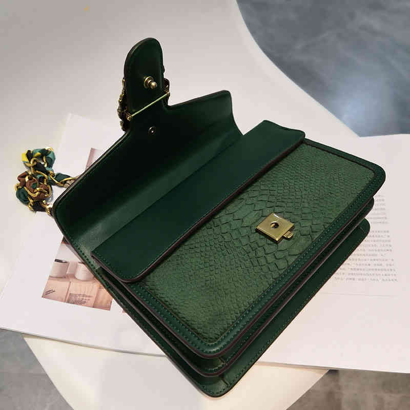 Women Autumn Winter Versatile Chain Small Square Crossbody Shoulder Bags