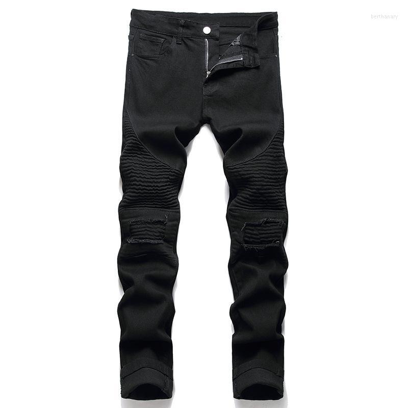 Men's Jeans Black High Street Bike Men's Slim Fit Fashion Stretch Pleated Skinny Denim Pants Streetwear Vaqueros De HombreMen's Bert22, 3884
Men's Jeans Black High Street Bike Men's Slim Fit Fashion Stretch Pleated Skinny Denim Pants Streetwear Vaqueros De HombreMen's Bert22, 3884