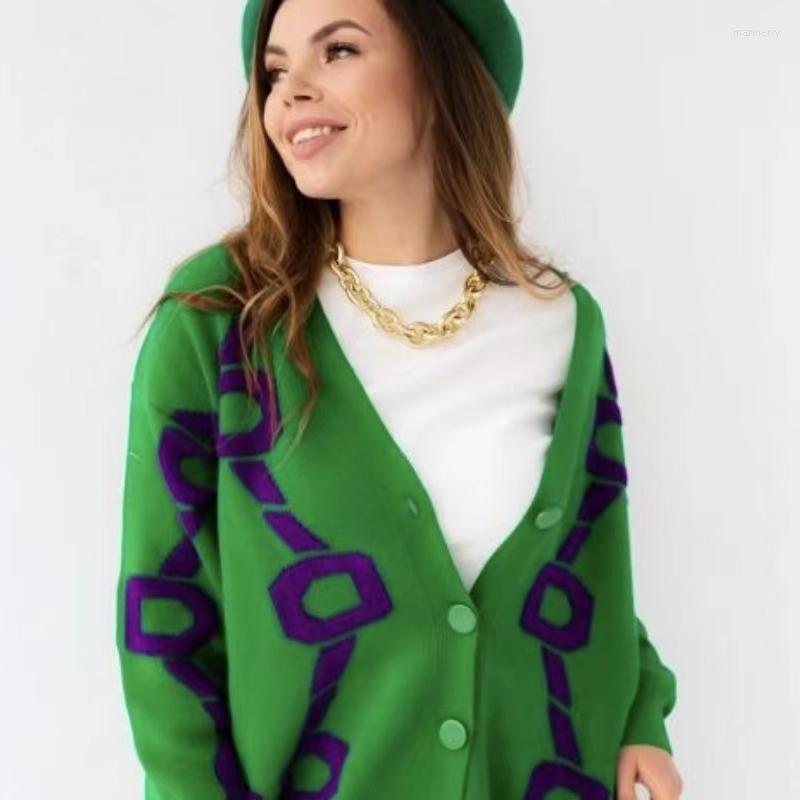 Women's Knits & Tees Women's Clothing Sweater Retro V Neck Single-Breasted Green Geometric Patterns Knitting Long Sleeves Cardigan Autum, Sky blue
Women's Knits & Tees Women's Clothing Sweater Retro V Neck Single-Breasted Green Geometric Patterns Knitting Long Sleeves Cardigan Autum, Sky blue