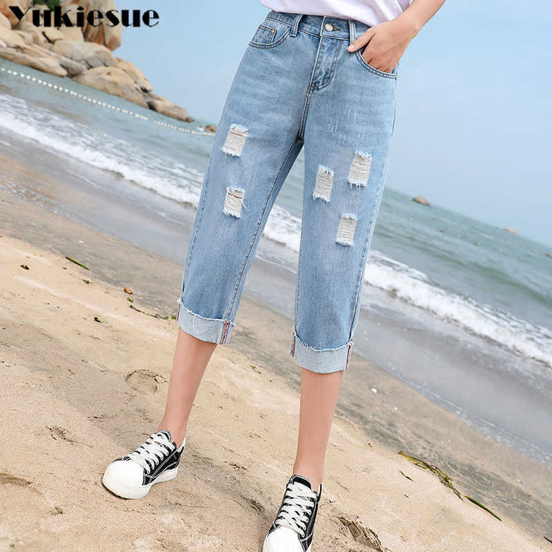 loose Jeans Capris Female Summer Women Stretch Knee Length Denim Pants Womens With High Waist Plus Size Jean For Woman 210608, Light blue
loose Jeans Capris Female Summer Women Stretch Knee Length Denim Pants Womens With High Waist Plus Size Jean For Woman 210608, Light blue