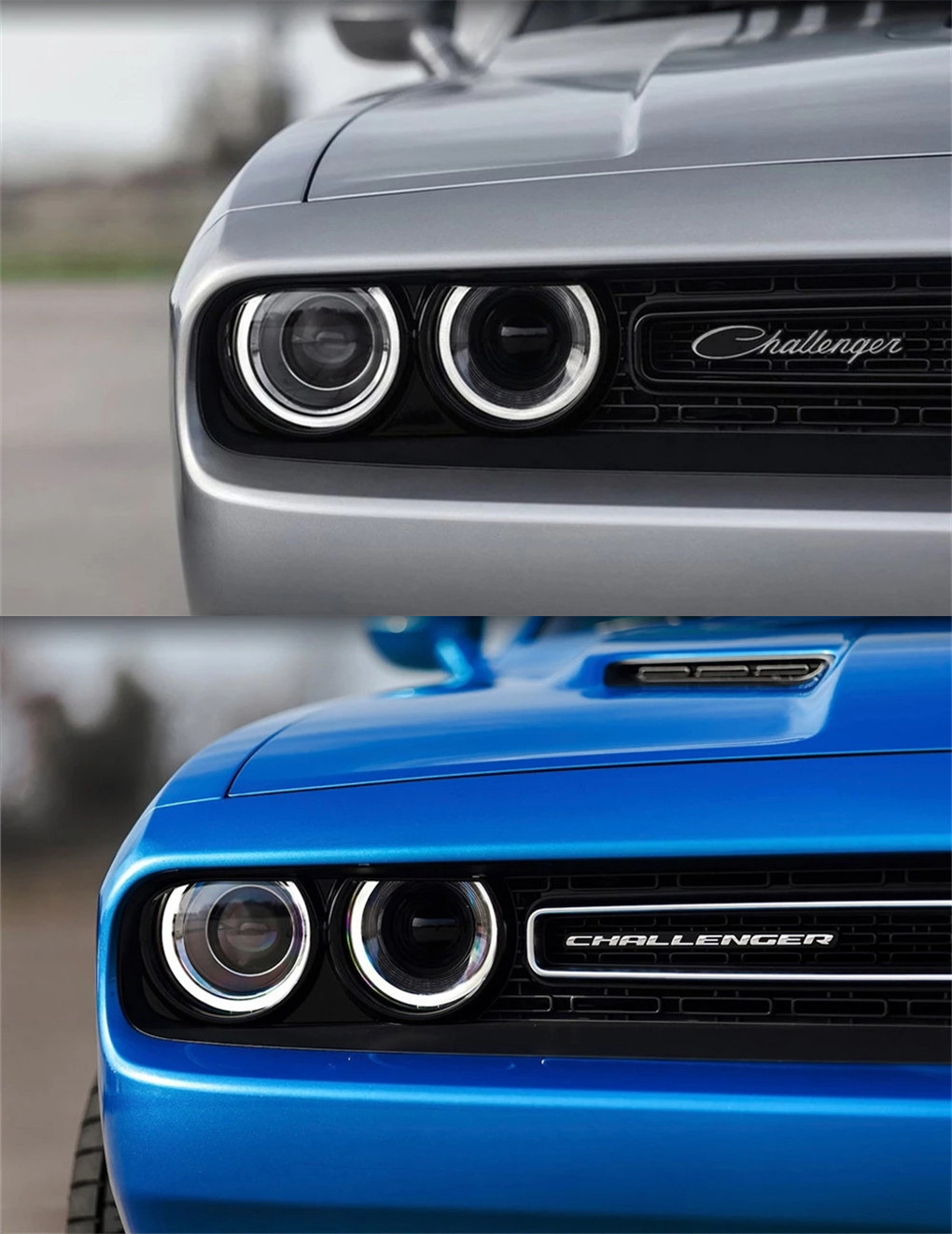 Auto Lighting Accessories For Dodge New Challenger Headlights 20 15-20 19 LED Angel Eyes Headlight Front Lights