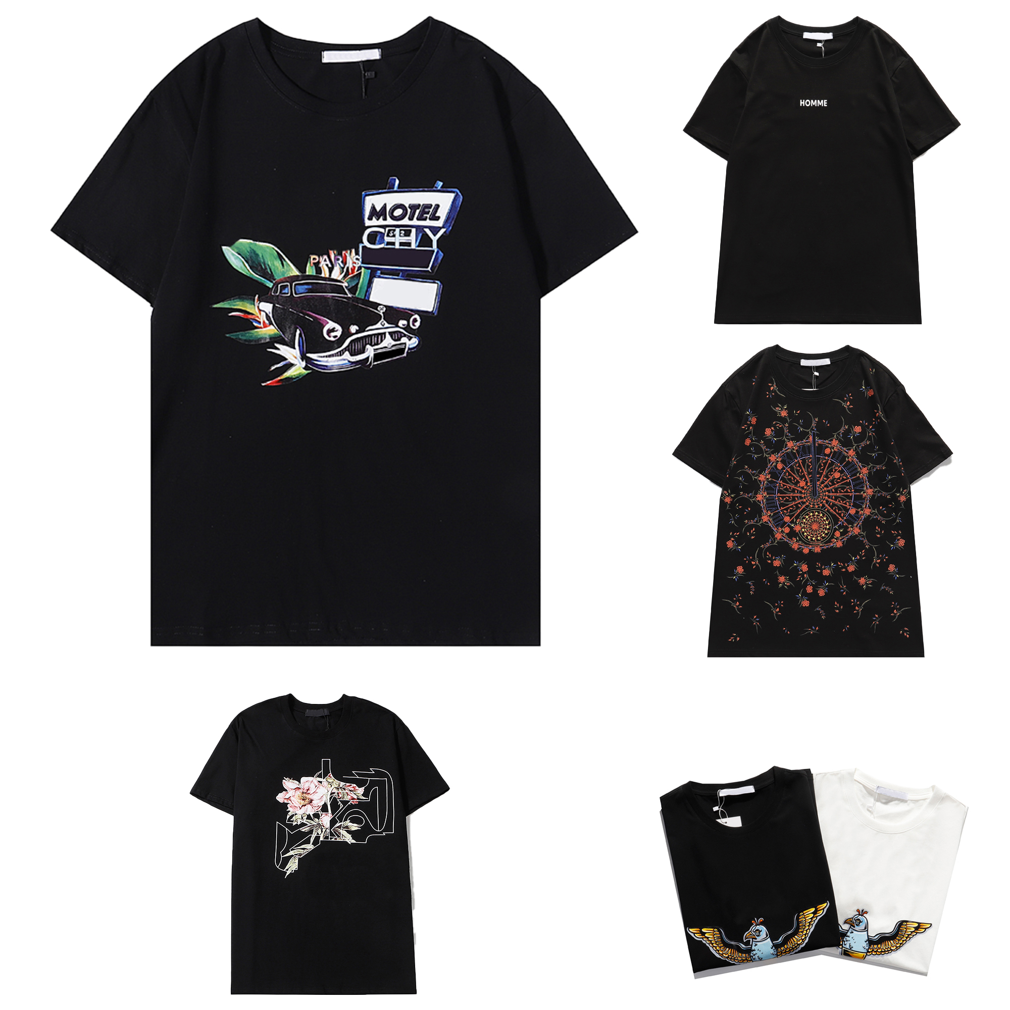 designer Men's T-Shirts fashion trends spring and summer T-shirt men and women with the same style couples short sleeves nine styles al, White;black
designer Men's T-Shirts fashion trends spring and summer T-shirt men and women with the same style couples short sleeves nine styles al, White;black