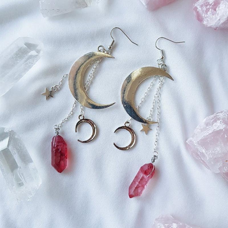 Dangle & Chandelier White/Red Quartz Crystal Witchy Earrings Crescent Moon Gothic Occult Earrings-Dangle Earrings-Bridesmaid GiftDangle
Dangle & Chandelier White/Red Quartz Crystal Witchy Earrings Crescent Moon Gothic Occult Earrings-Dangle Earrings-Bridesmaid GiftDangle