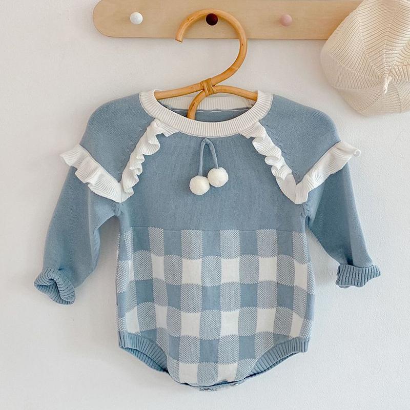 Clothing Sets Spring Autumn Born Infant Baby Girls Grid Knit Rompers 2022 Kids Girl Long Sleeve ClothesClothing, 92158 yellow 
Clothing Sets Spring Autumn Born Infant Baby Girls Grid Knit Rompers 2022 Kids Girl Long Sleeve ClothesClothing, 92158 yellow