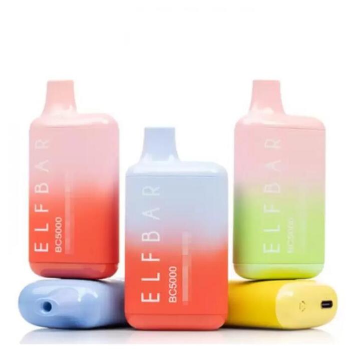 ELF BAR BC5000 E Cigarettes Kits Disposable Vape 13ml 650mah Recharged Battery Vapes Box Device vs bang xxl elux legend gunnpod esco bar, Colour