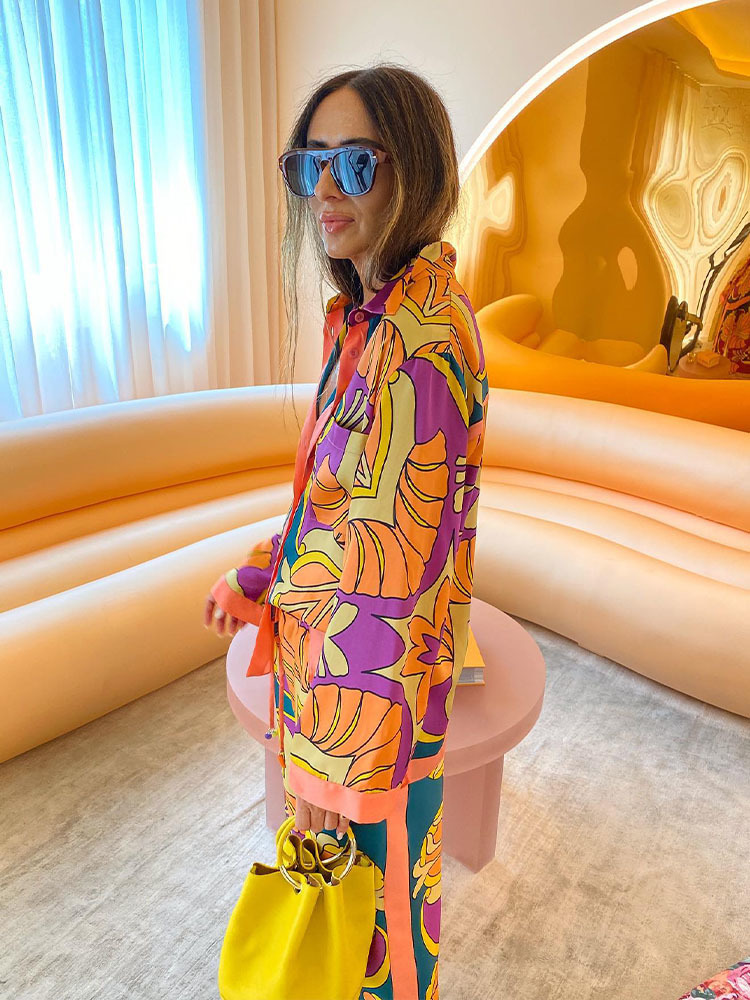 Women Summer Fashion Pocket Decoration Print Blouses Vintage Long Sleeve Female Shirts Blusas Tops 220810