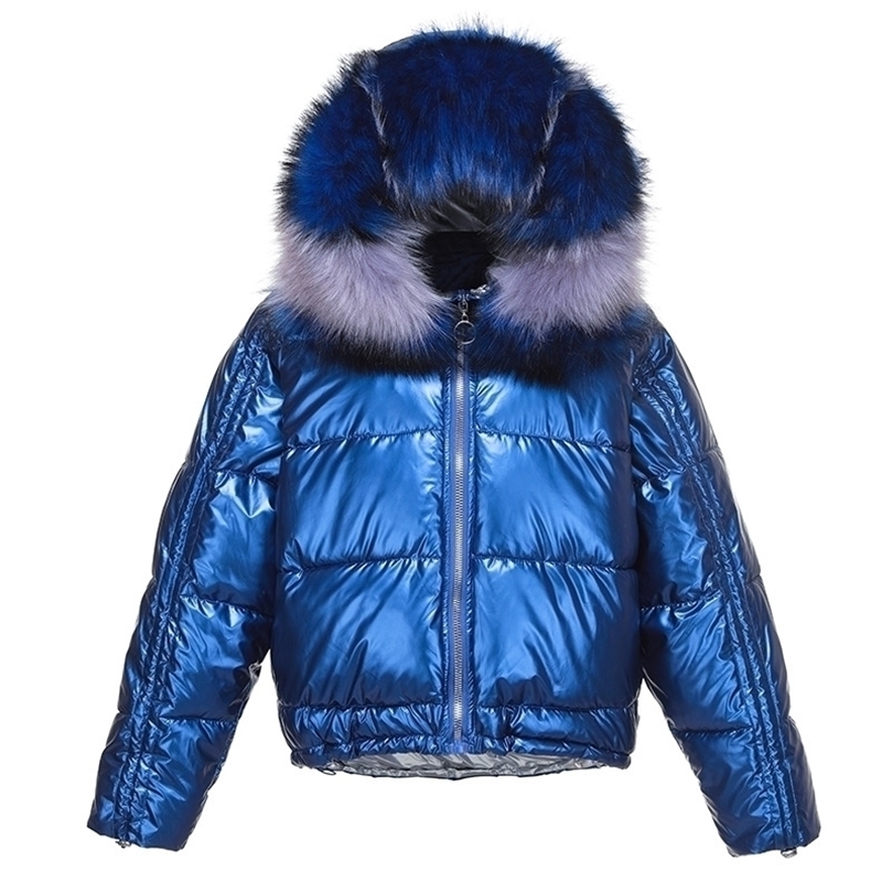 Winter Jacket Coats Women Short Glossy Down Cotton Jacket Parkas Female Big Fur Collar Shiny Warm Thick outwear 201127, Pink
Winter Jacket Coats Women Short Glossy Down Cotton Jacket Parkas Female Big Fur Collar Shiny Warm Thick outwear 201127, Pink