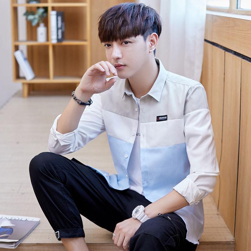 Men's Casual Shirts Spring Plaid Shirt Long Sleeve Young Students Korean Version Of Loose Hong Kong Trend Thin Coat, Blue
Men's Casual Shirts Spring Plaid Shirt Long Sleeve Young Students Korean Version Of Loose Hong Kong Trend Thin Coat, Blue