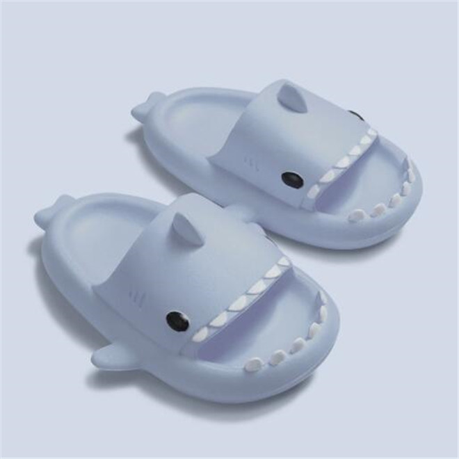 Cute Shark Sandals Children Slippers Summer Home Furnishing Slipper Kids Baby Non-slip Soft Bottom Beach Slides