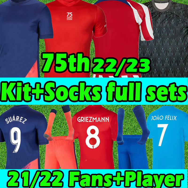 22 23 soccer jerseys SUAREZ fans player version GRIEZMANN JOAO FELIX 75th 2022 2023 M LLORENTE KOKE JOÃO FÉLIX Jersey camiseta Mens kids kits full sets top, 21 22 3rd patch
22 23 soccer jerseys SUAREZ fans player version GRIEZMANN JOAO FELIX 75th 2022 2023 M LLORENTE KOKE JOÃO FÉLIX Jersey camiseta Mens kids kits full sets top, 21 22 3rd patch