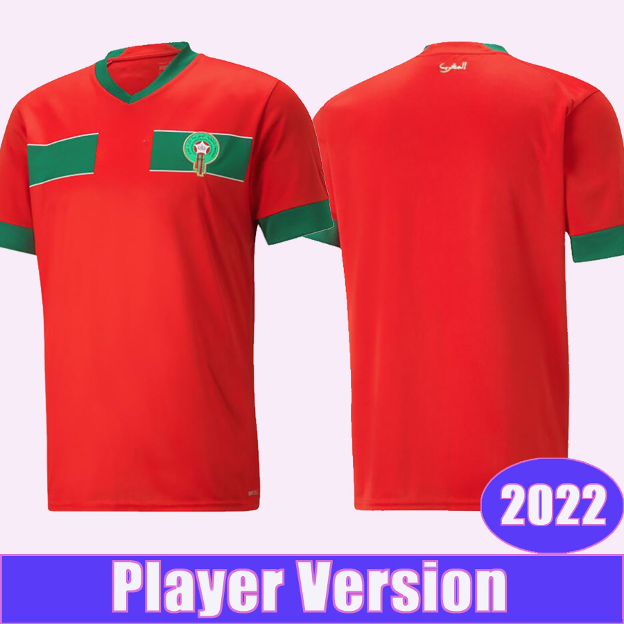 2022 Morocco National Team Player Version Soccer Jerseys HAKIMI ZIYECH SAISS EL- ARABI FAJR EN-NESYRI Home Away Football Shirt, Qy8963 2022 home no patch
2022 Morocco National Team Player Version Soccer Jerseys HAKIMI ZIYECH SAISS EL- ARABI FAJR EN-NESYRI Home Away Football Shirt, Qy8963 2022 home no patch
