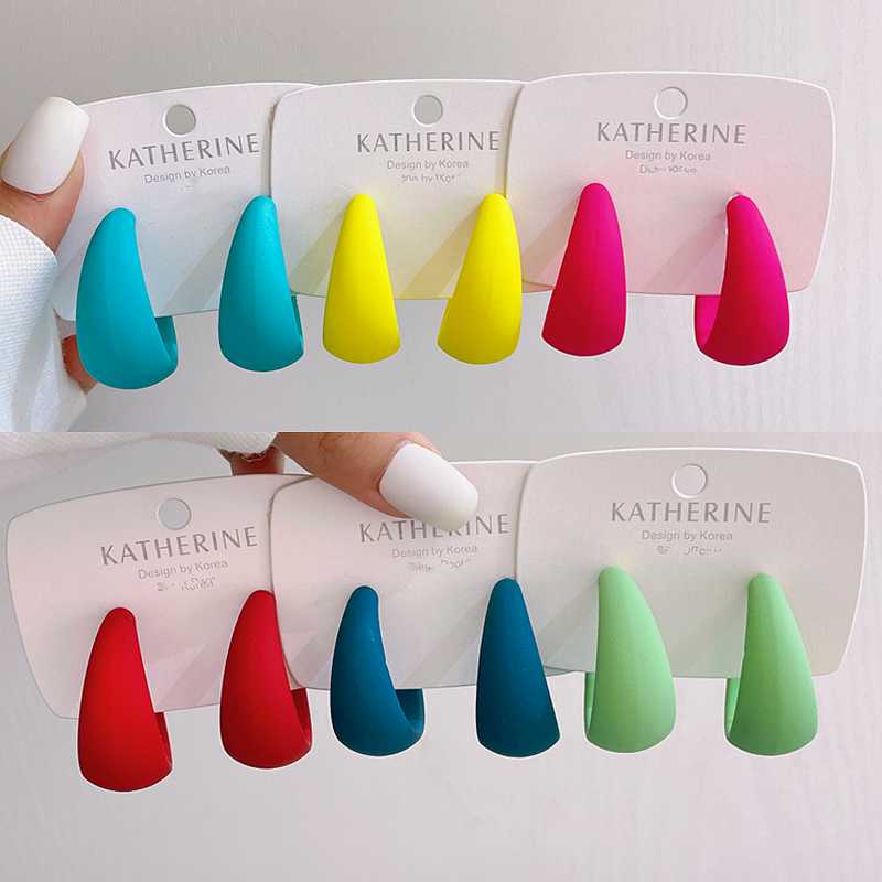 Hoop & Huggie Korean Candy Color C-shaped Earrings For Women Girls Geometric MaRose Red 2022 Summer Party Jewelry GiftsHoop
Hoop & Huggie Korean Candy Color C-shaped Earrings For Women Girls Geometric MaRose Red 2022 Summer Party Jewelry GiftsHoop