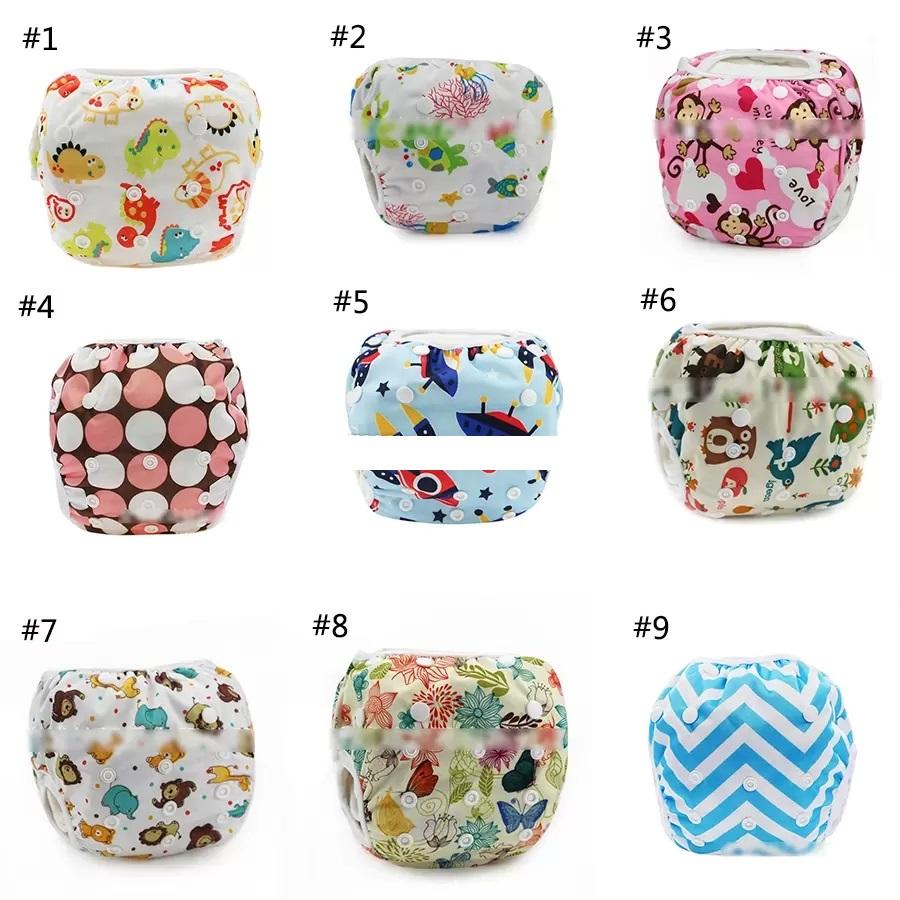 16 Colors Unisex Waterproof Adjustable Cloth Diapers Pant Baby Reusable Washable Pool Swim Diaper