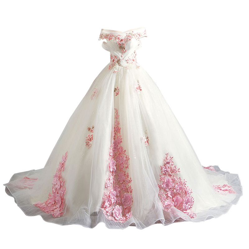 Modest A Line Wedding Dresses Sheer Bateau Nec Appliques Back Lace Up Country Style Chic Gown Custom Made Bridal Gowns 403