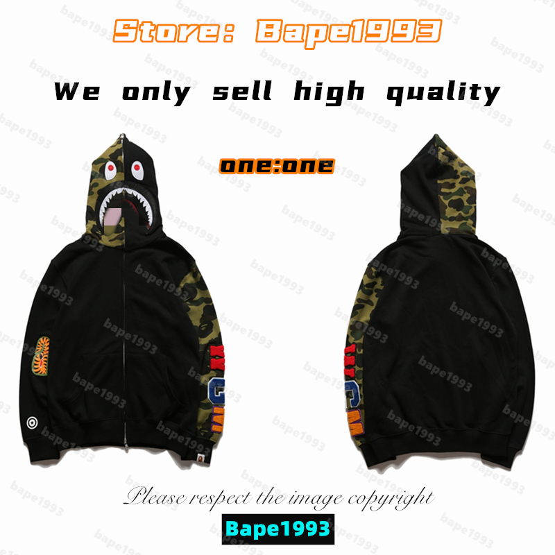 High quality Apes Mens Hoodies & Sweatshirt Japan shark B ape head Galaxy spots luminous camo Male and female couples with the same model 100% cotton New hoodie 1993 KS1-3, 1 button
High quality Apes Mens Hoodies & Sweatshirt Japan shark B ape head Galaxy spots luminous camo Male and female couples with the same model 100% cotton New hoodie 1993 KS1-3, 1 button