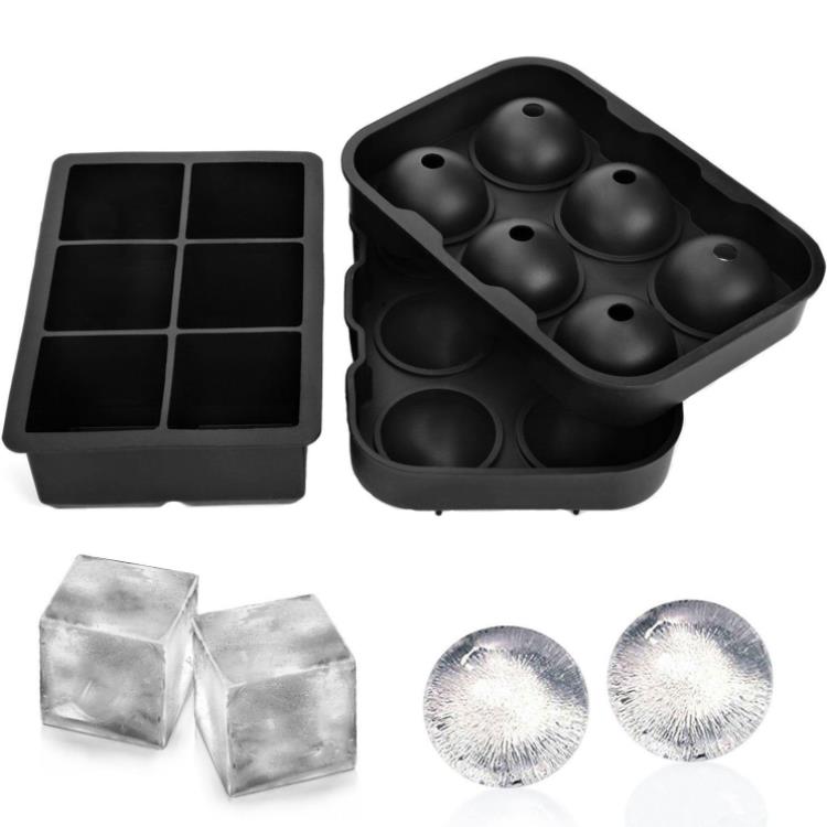 Kitchen Tools Big Cube Coolers Tray Mold Box Food Grade Silicone Maker Moulds Large Square Ice Diy Bar Pub-Kitchen Accessories Gadgets Sn4534 0906