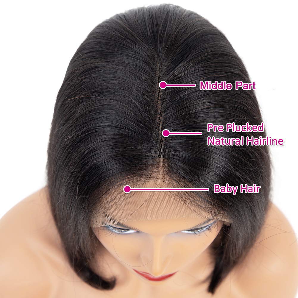 Short Ombre Sliver Gray Pixie Cut Wig Dark Root Straight Layered Hair Synthetic Wigs for Black White Women